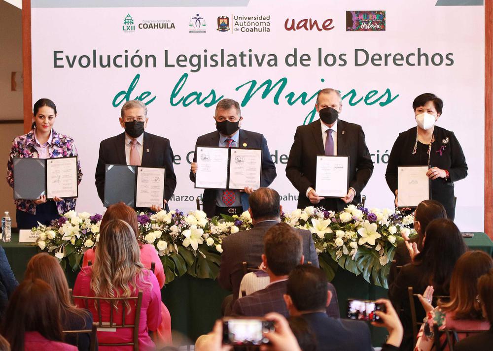 Evolucion Legislativa de los Derechos de las M ujeres Firma de Convenio de Colaboracion 2