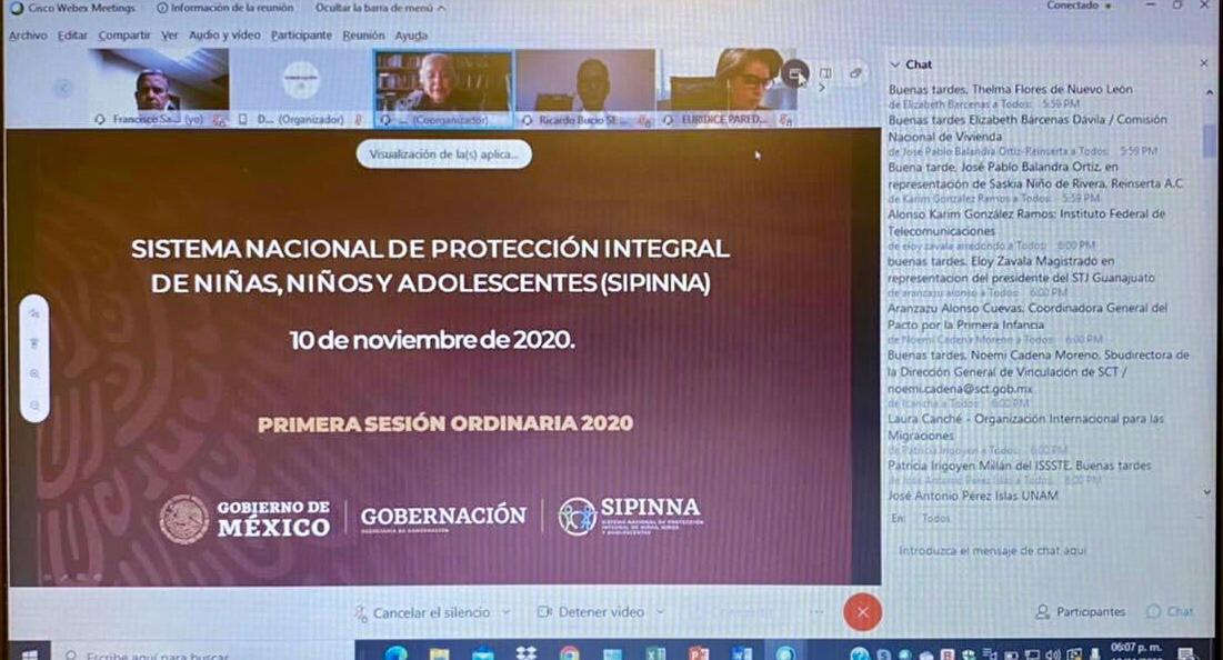003 PARTICIPA COAHUILA EN PRIMER A SESIÓN NACIONAL DE SIPINNA
