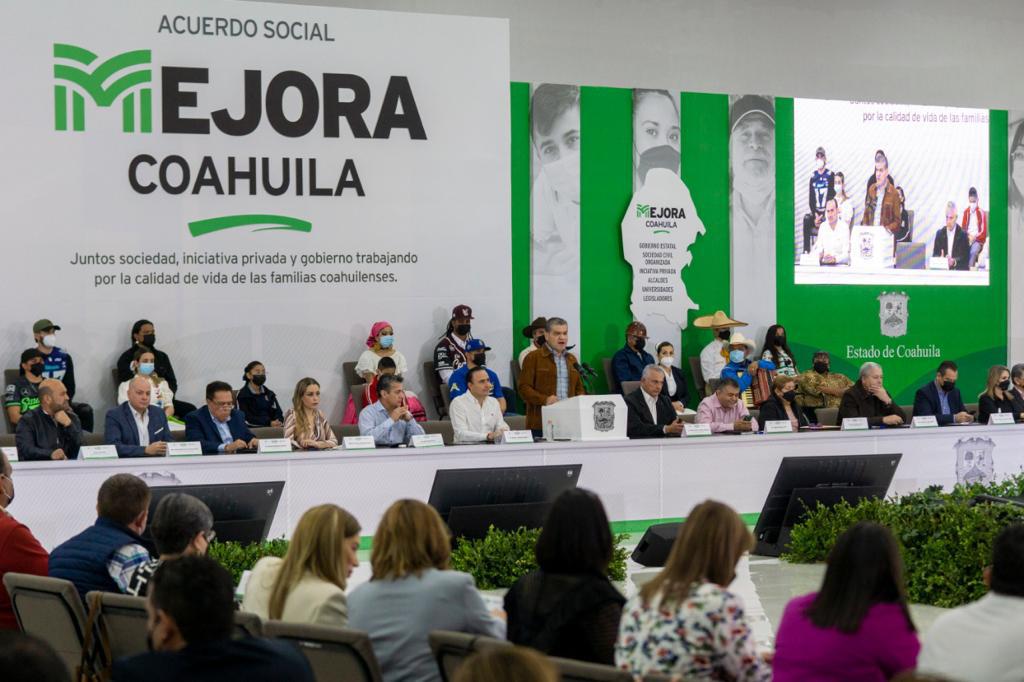 007 FIRMA MARS ACUERDO SOCIAL; INSTRUYE A MANOLO ENCABEZAR MEJORA EN COAHUILA
