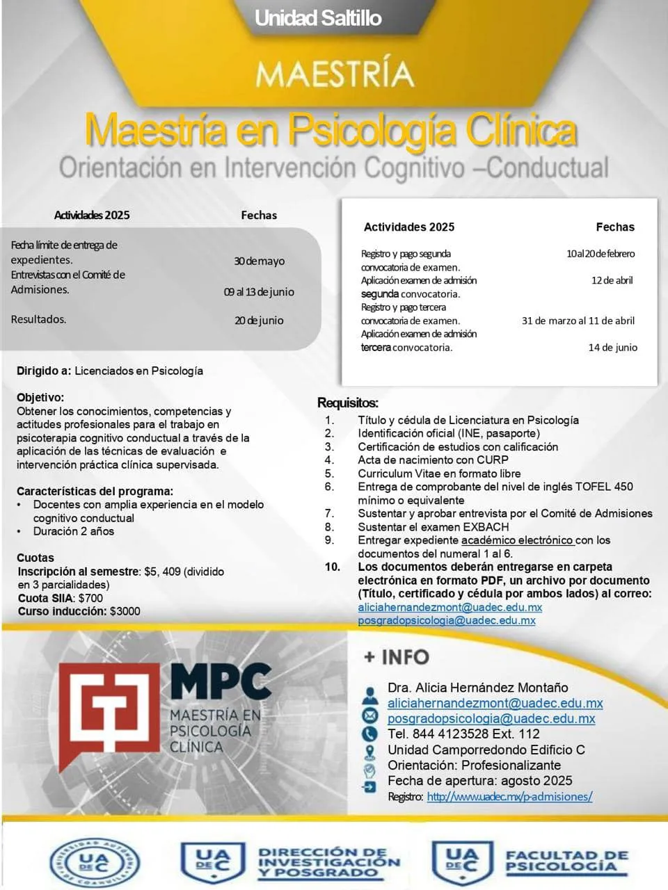 Maestría en Psicología Clínica