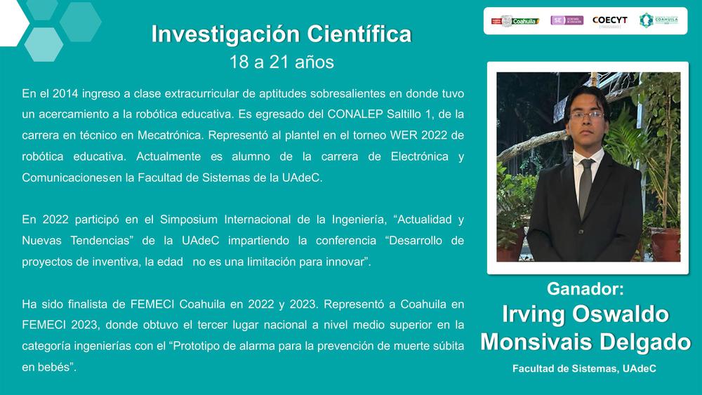 Premio Talento Coahuila Jov enes Científicos 2023 1