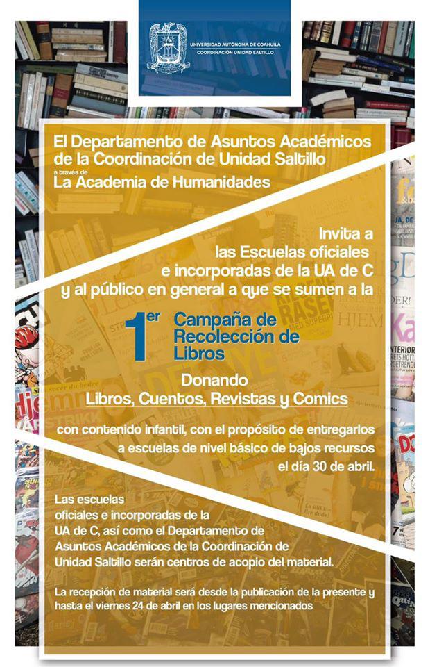 Primer Campaña de Recolección de Libros