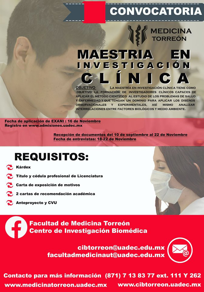Cursa Maestria o Doctorado en la Facultad de Medicina UT 2
