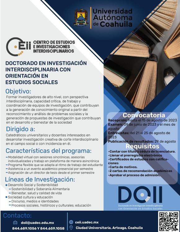 Doctorado en Investigación Interdisciplinaria