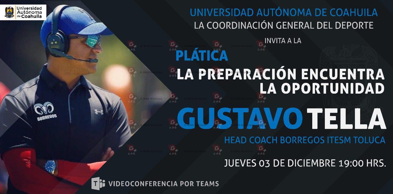 Invita UAdeC a la Conferencia Deportiva “La Preparac ion Encuentra la Oportunid ad” este 3 de Diciembre