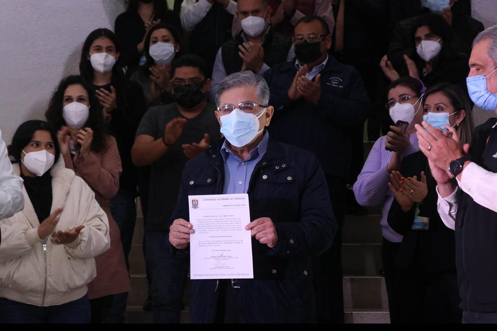 Rueda de Prensa con la Comision Elec toral del Consejo Universitario, para dar a conocer el resultado del Pro ceso de las Elecciones a Rector 3