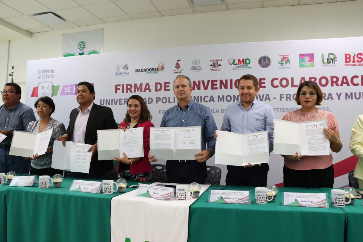 002 EDUCACIO?N COAHUILA TESTIFICA C ONVENIO ENTRE UPMF Y MUNICIPIOS