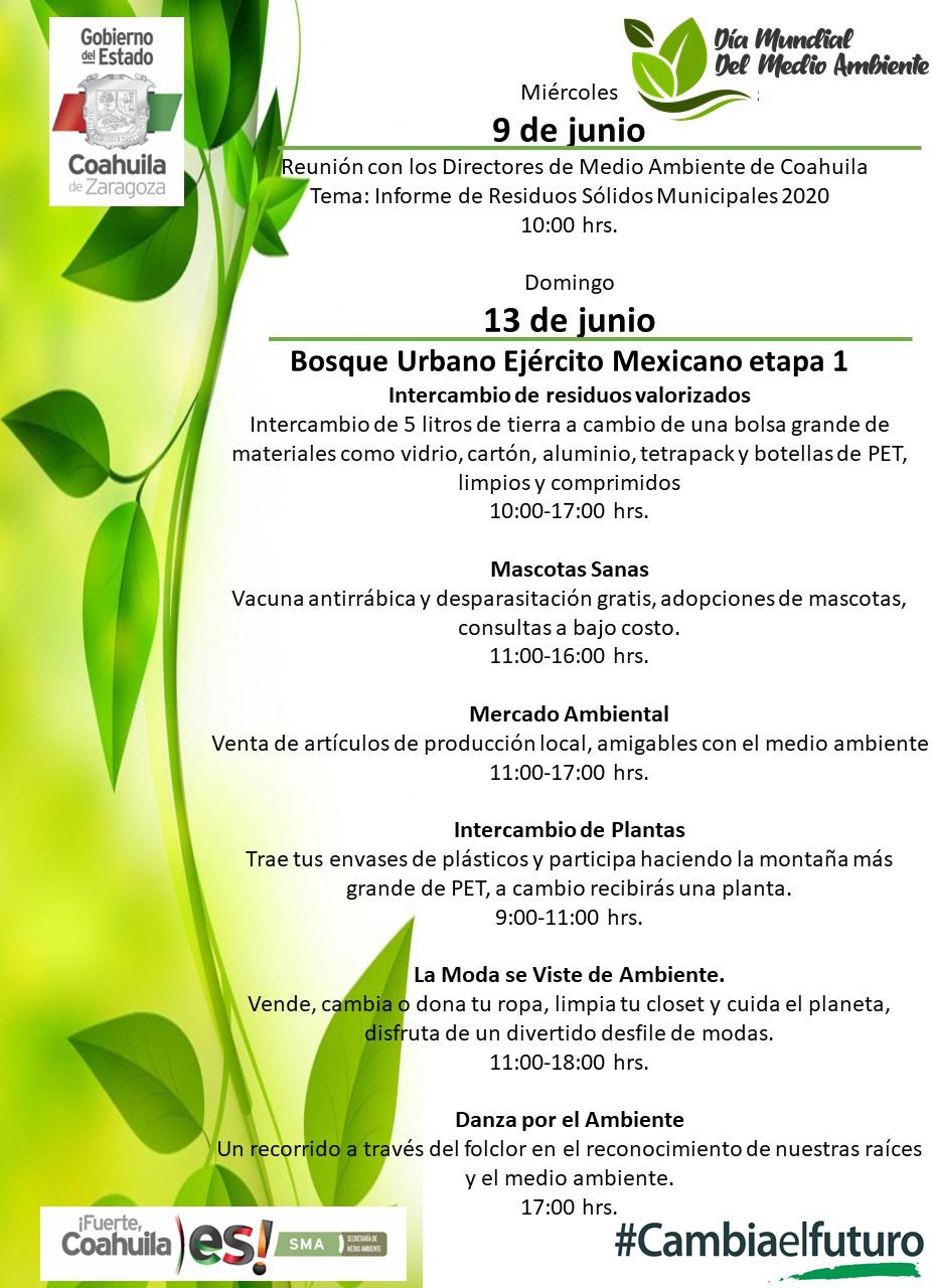 001 COAHUILA CONMEMORARA? EL DI? A MUNDIAL DEL MEDIO AMBIENTE