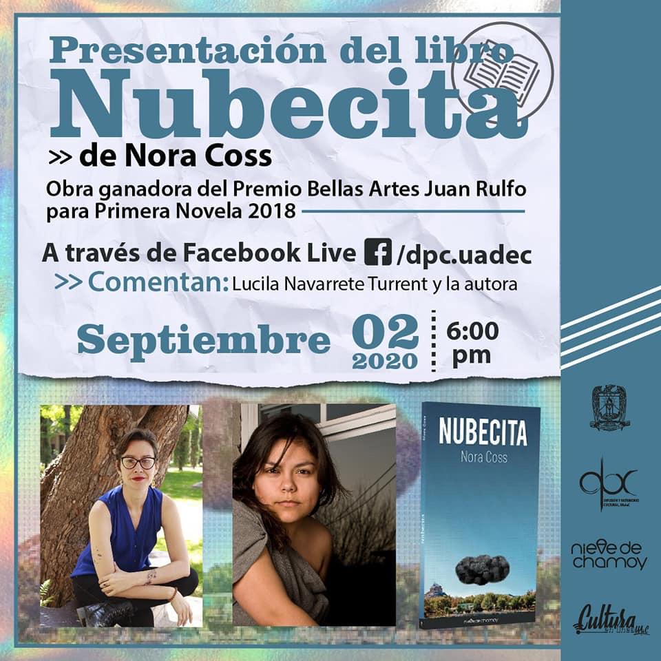 UAdeC Invita a la Presentacioin en Liìnea del Libro “Nubecita” 1
