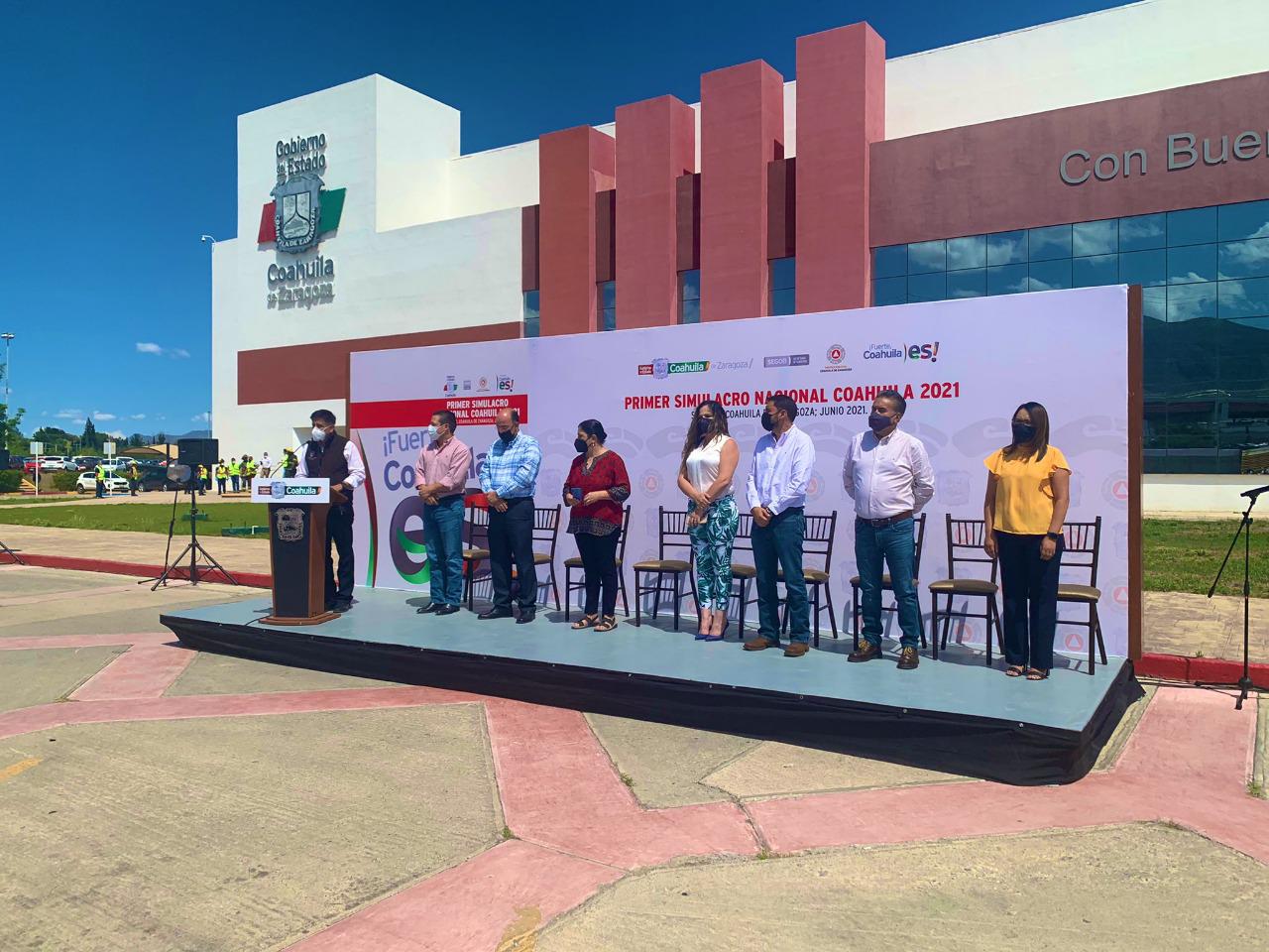 001 PARTICIPA COAHUILA EN EL PRIMER SIMULA CRO NACIONAL 2021 DE PROTECCIÓN CIVIL