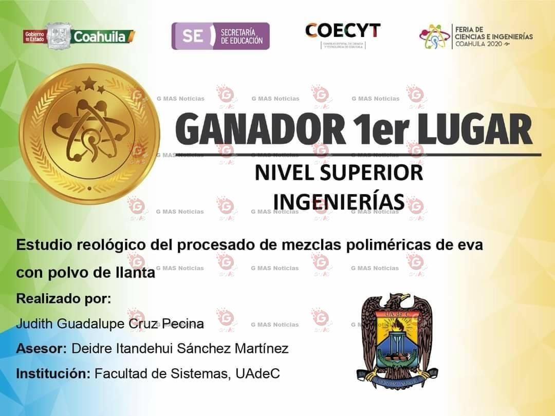 Facultad de Sistemas de la UAdeC Obtiene Primer Lugar en la Feria de Ciencias e Ingenierías Coahuila 2020 1