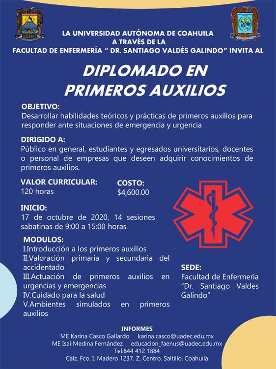 Diplomado en primeros Auxilios 1
