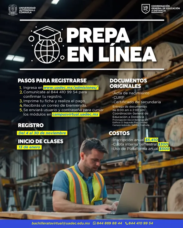 UAdeC el Bachillerato en Línea