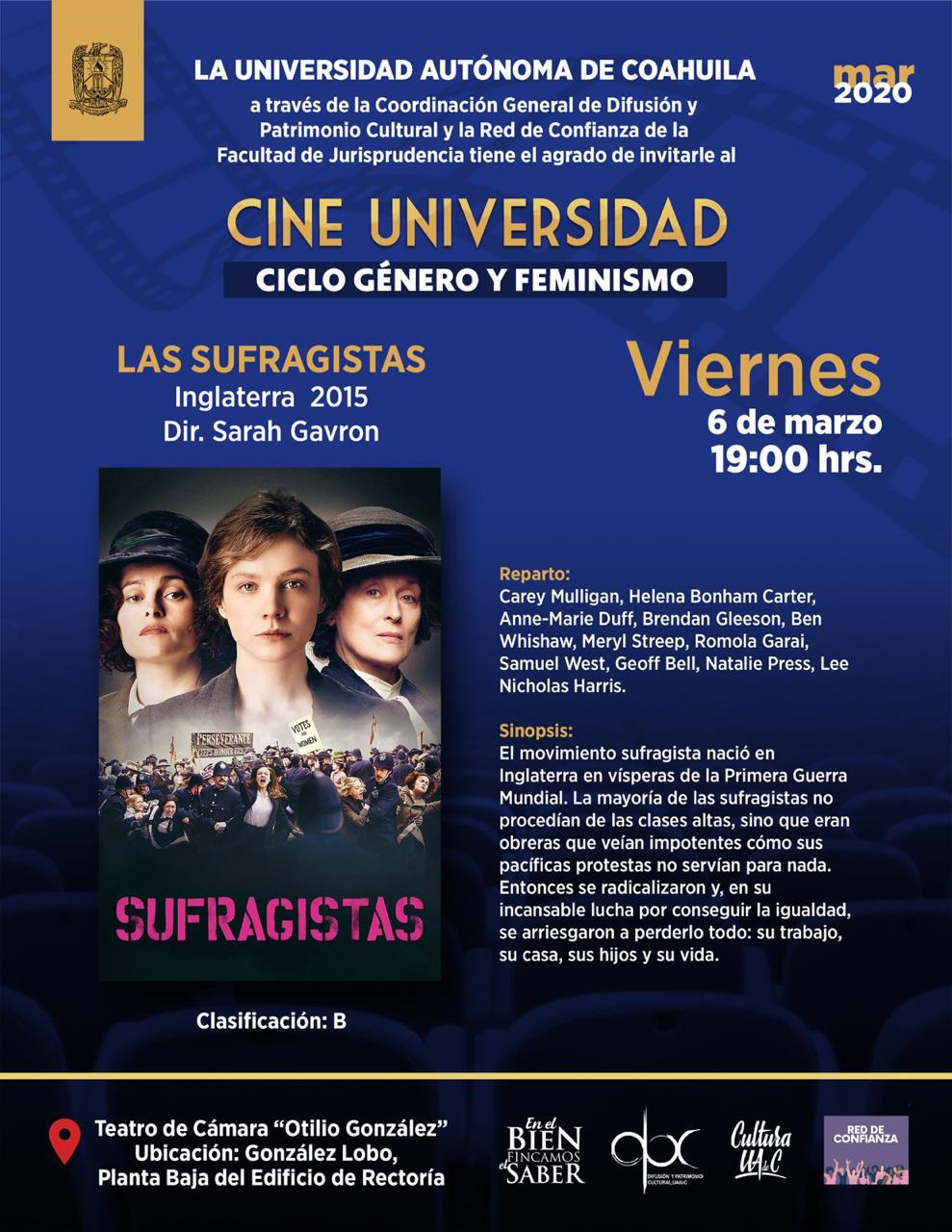 Cine Universidad Ciclo Género y Feminismo 1