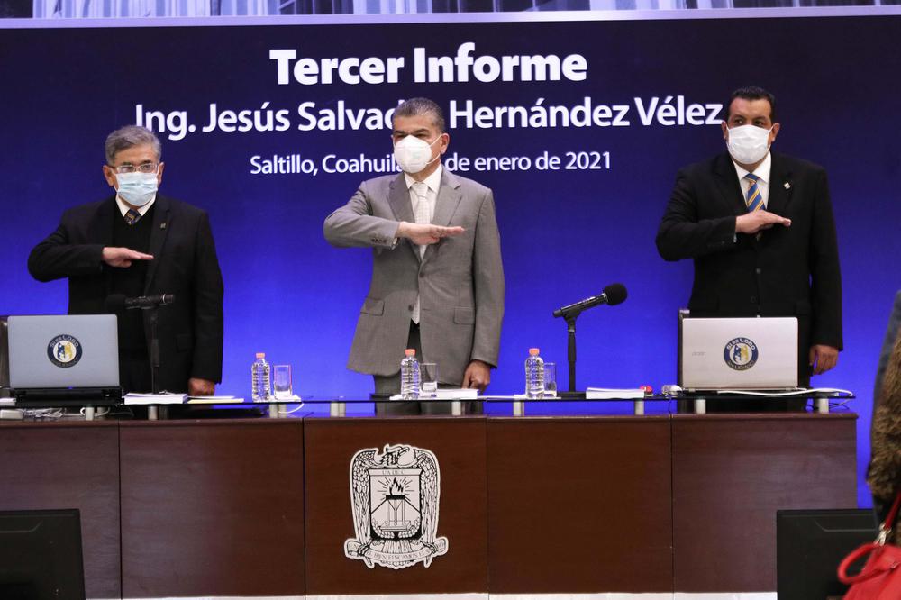 Tercer Informe del Ingeniero  Salvador Hernández Vélez 1