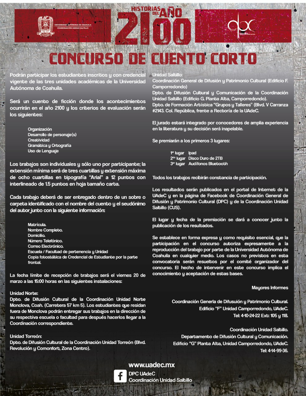 Historias del año 21 concurso de cuento corto 2