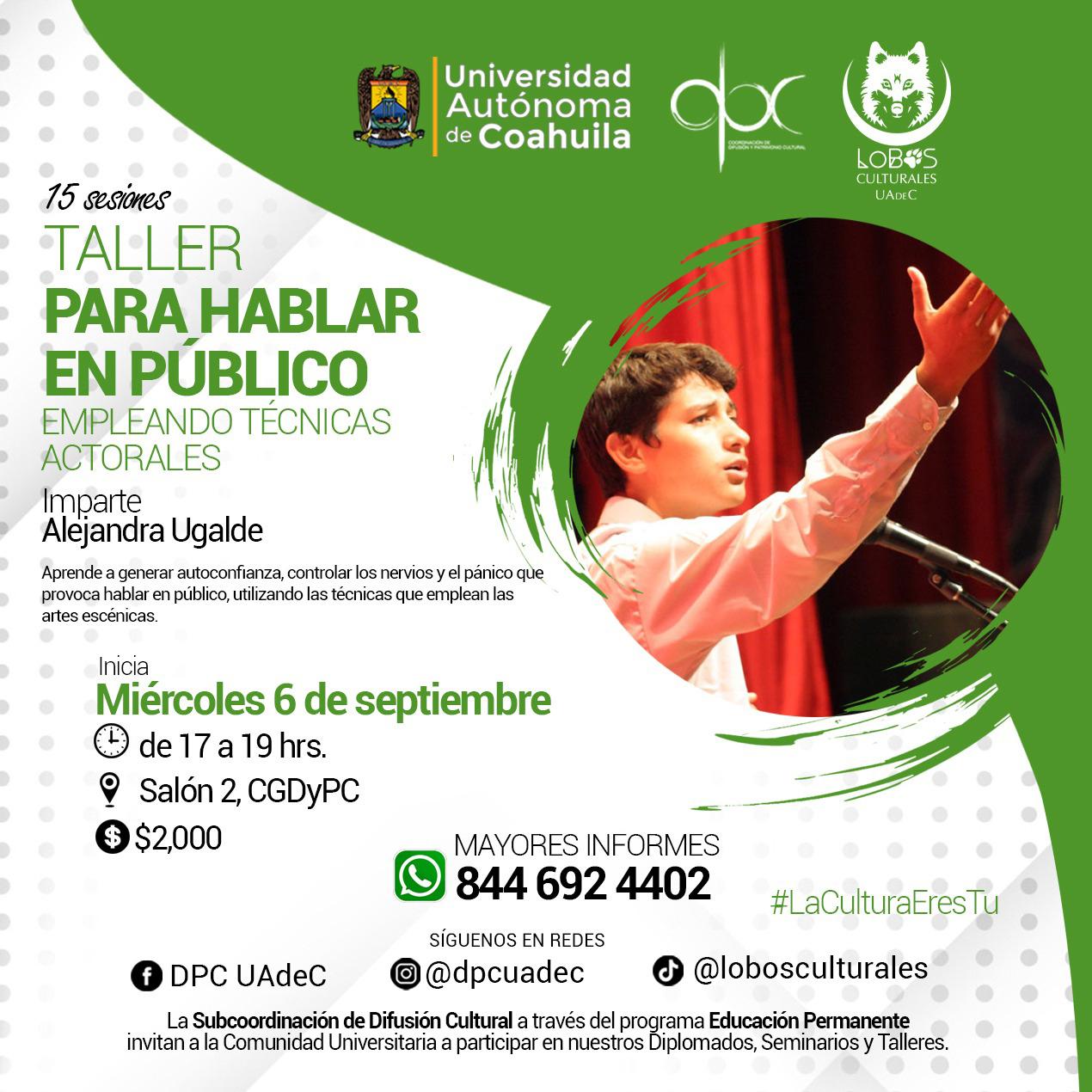 Taller para Hablar en Público