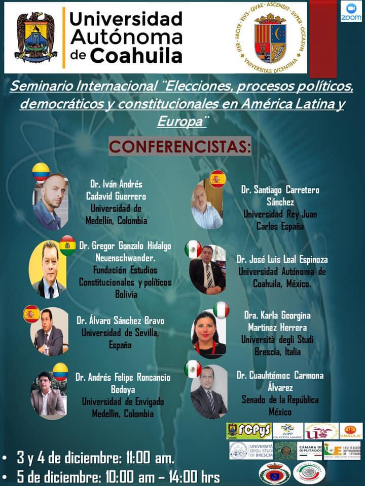 Invita FCPyS a Seminario Internacional sob re Derecho Político y Constitucional-2