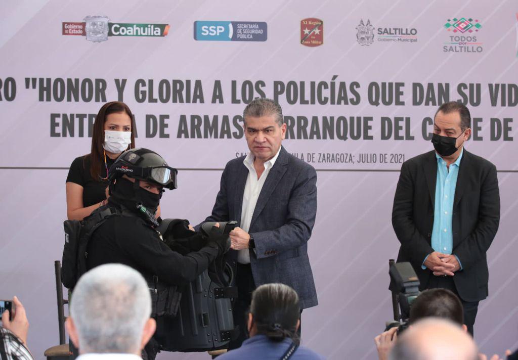 005 ENTREGA MARS 10 MDP EN ARMAS Y EQUIP O TÁCTICO A LAS FUERZAS DE SEGURIDAD