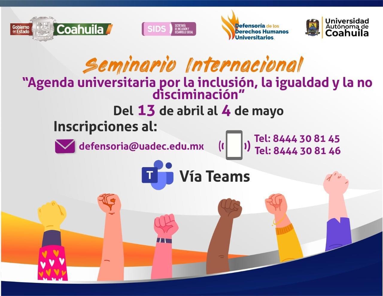 Seminario Internacional Agenda Universitaria por la Inclusión la Igualdad y la no Discriminación 1