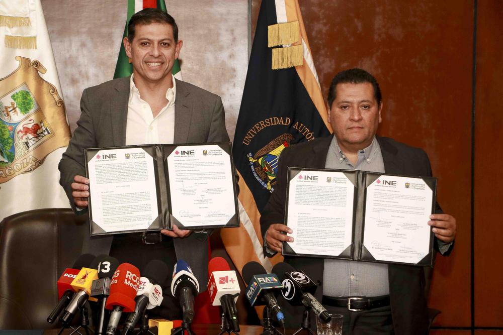 Firma de Convenio UAdeC con INE-3
