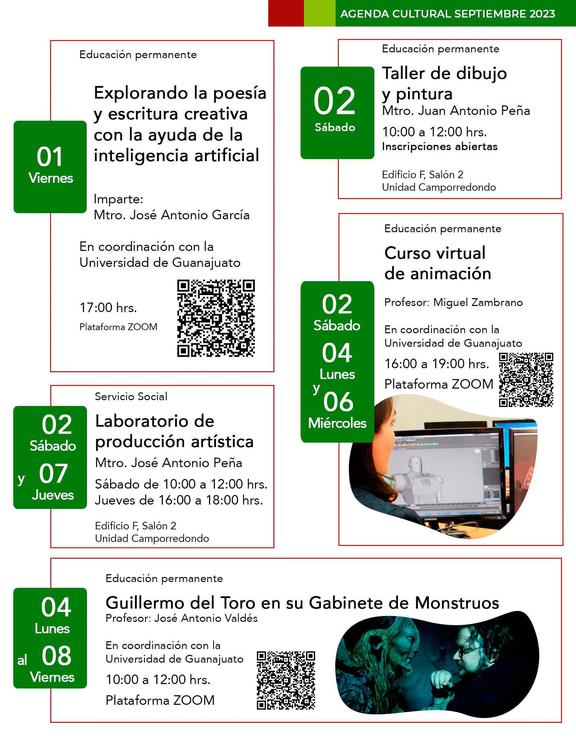 Agenda Cultural Septiembre 2023 3