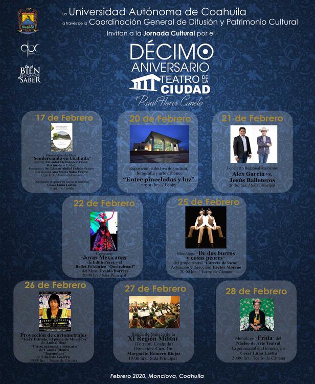 Decimo Aniversario Teatro de la ciudad Raul Flores Canelo 1
