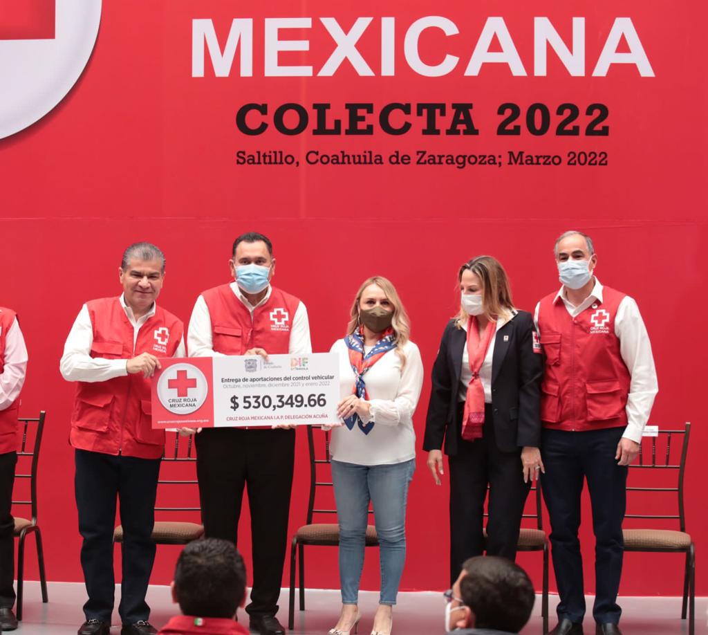 002 HA ENTREGADO GOBIERNO DE COAHUILA MA?S D E 145 MDP EN APORTACIONES A LA CRUZ ROJA