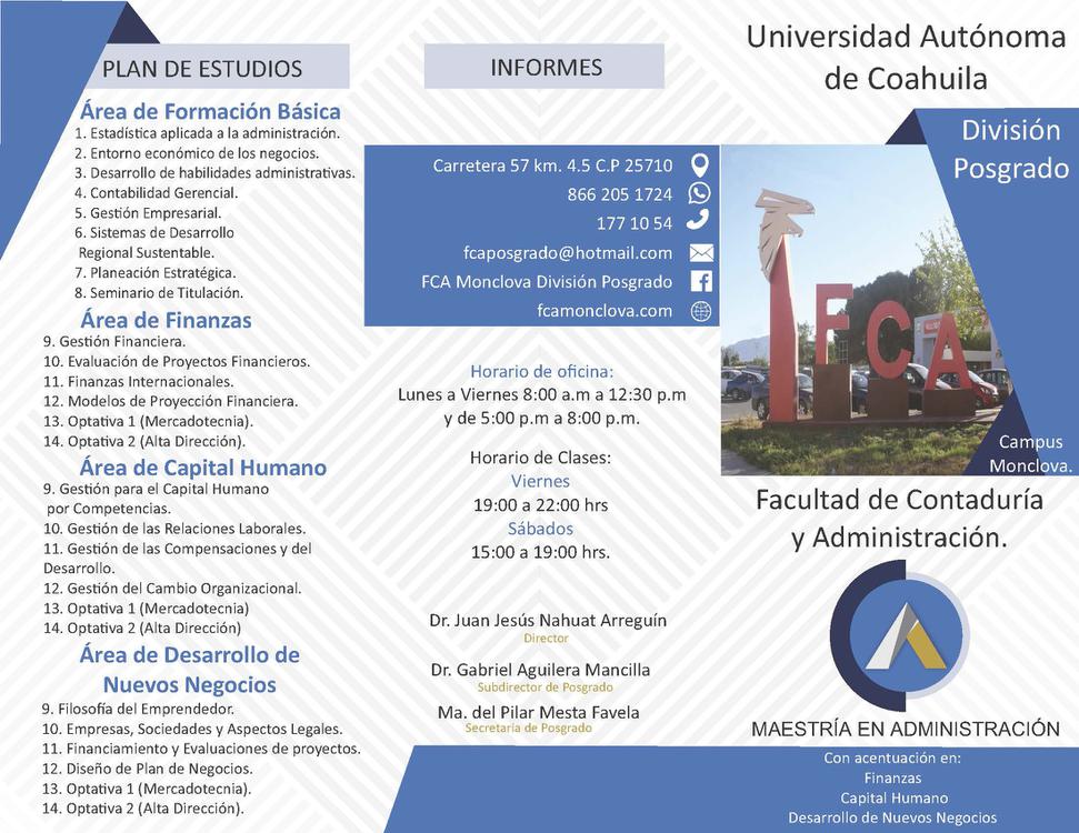 maestria Administracion FCA monclova 1