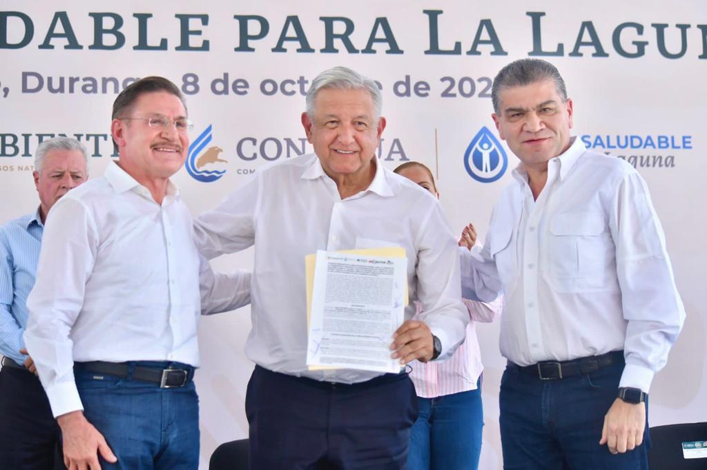 003 APOYO TOTAL PARA ?AGUA SALUDABLE  PARA LA LAGUNA’- AMLO, MARS Y JRAT